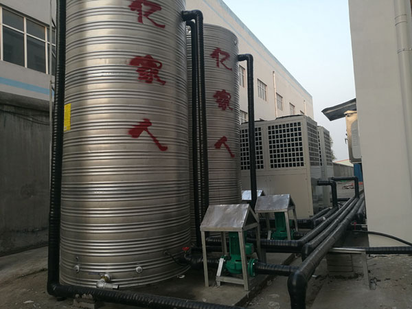 山東膠州某工廠車間空氣能采暖