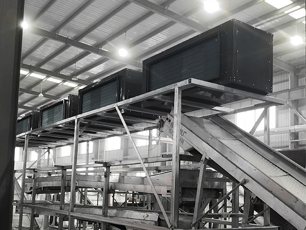 【工業(yè)烘干】浙江彩砂熱泵烘干線系統(tǒng)