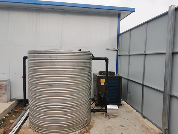 【空氣能熱水工程】中建六局濟南分部管理層洗浴熱水